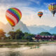 Unforgettable Skyward Sojourn: Hot Air Balloon Escapades in Vang Vieng, Laos